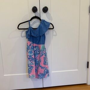 Lilly Pulitzer Blue and Pink Kids Casual Dress